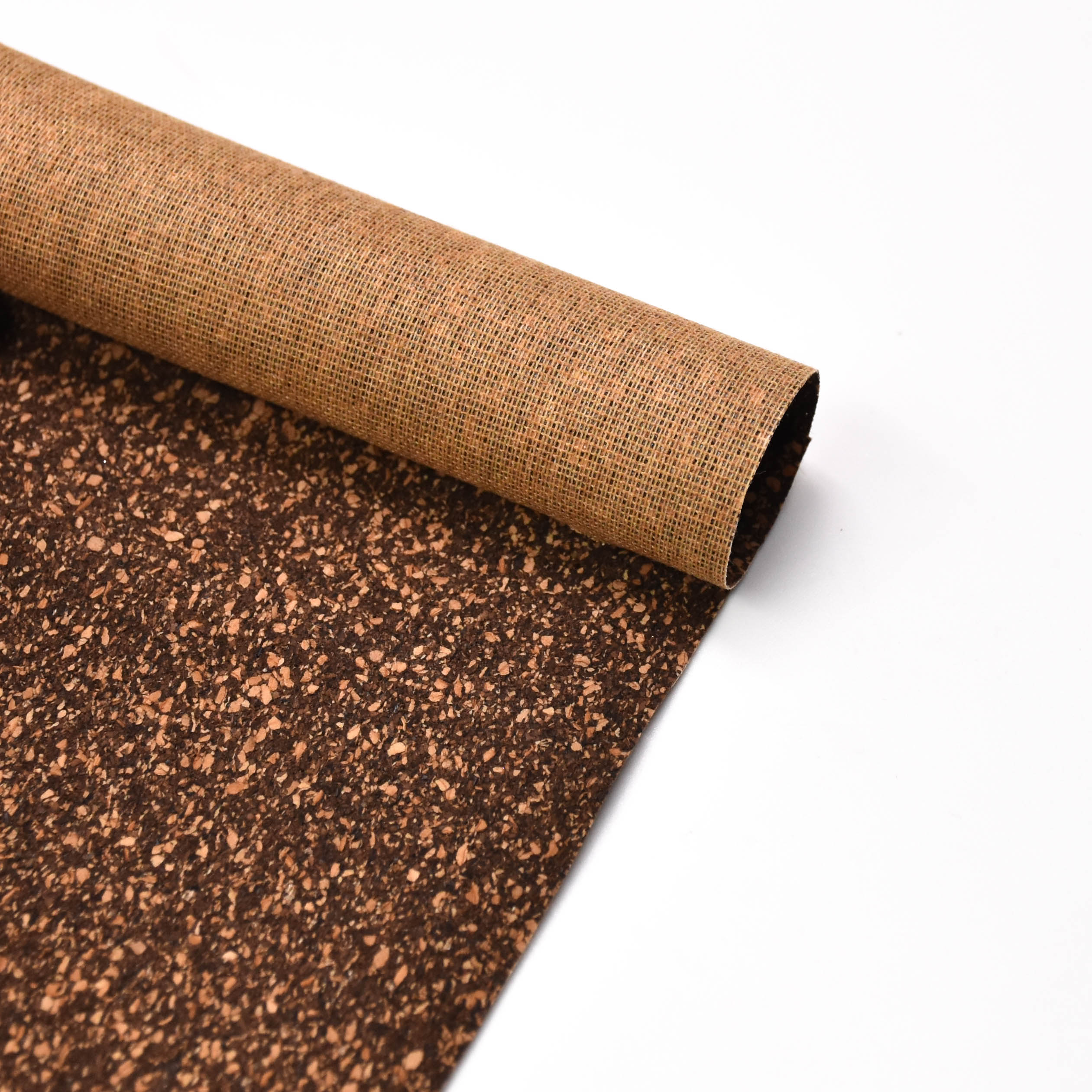 wholesale faux leather fabric Printed cork PU leather